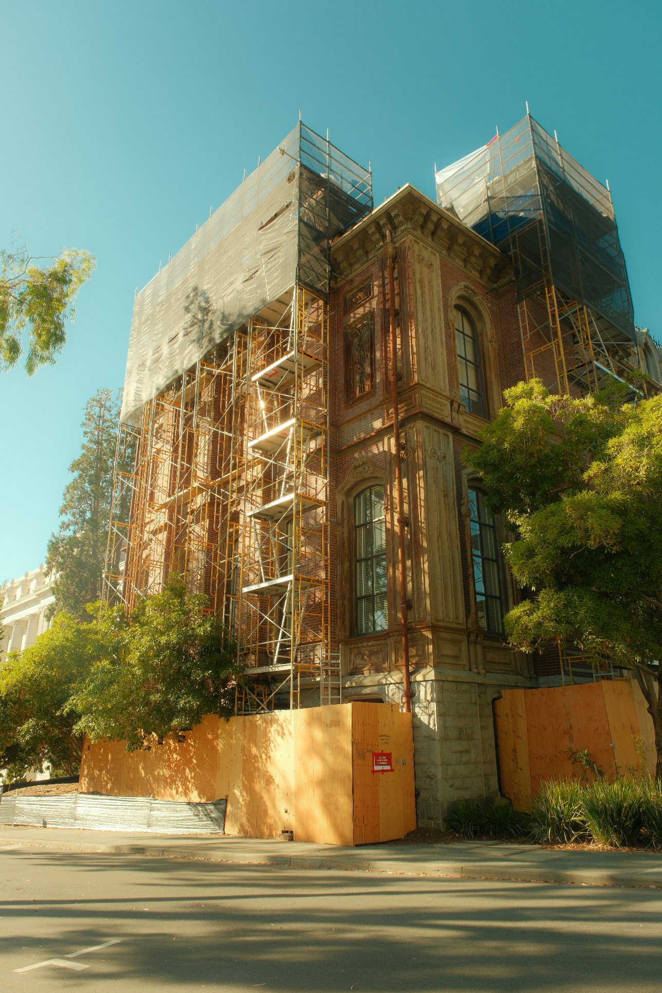 Travaux de construction sur un chantier